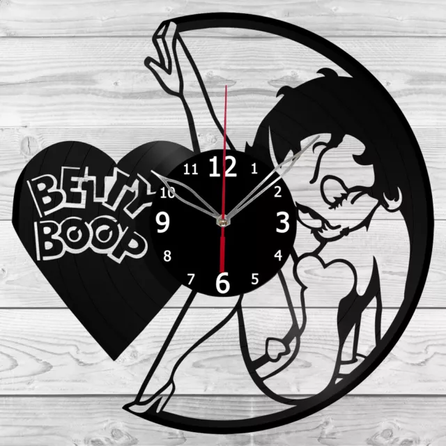 Vinyl Clock Betty Boop Vinyl Record Wall Clock Home Art Decor Handmade 5147