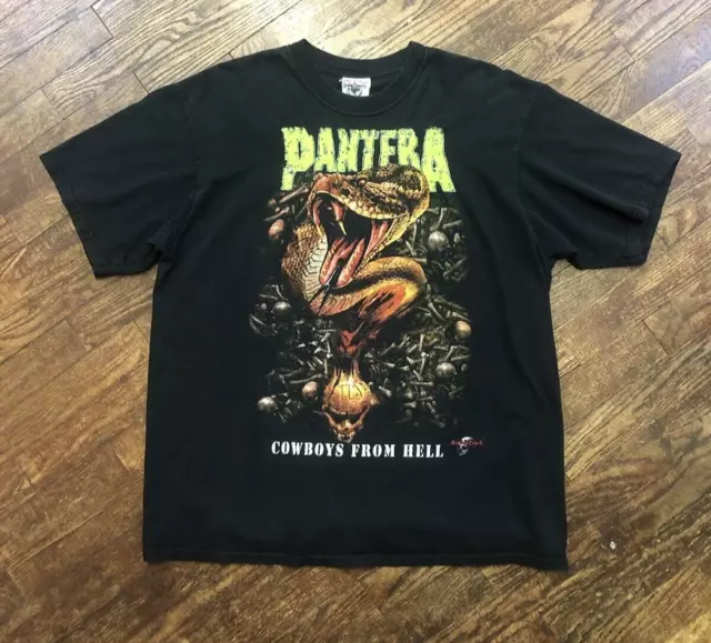 Pantera Cowboys From Hell Vintage 90’s Stitched Embroidered Letters Size XL