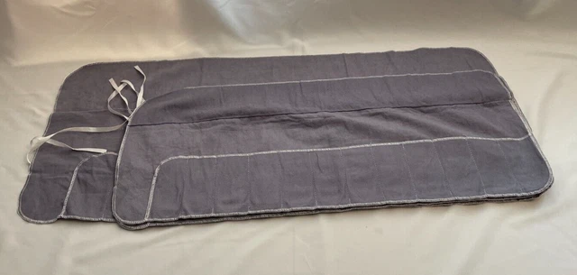 Sterling Silver Flatware Storage Roll Up Bags with 12 slots - Lot of 3