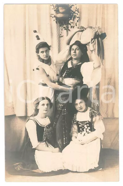 1925 ca HALBERSTADT (D) - CARNEVALE - Ragazze in costume (6) Foto 9x14 cm