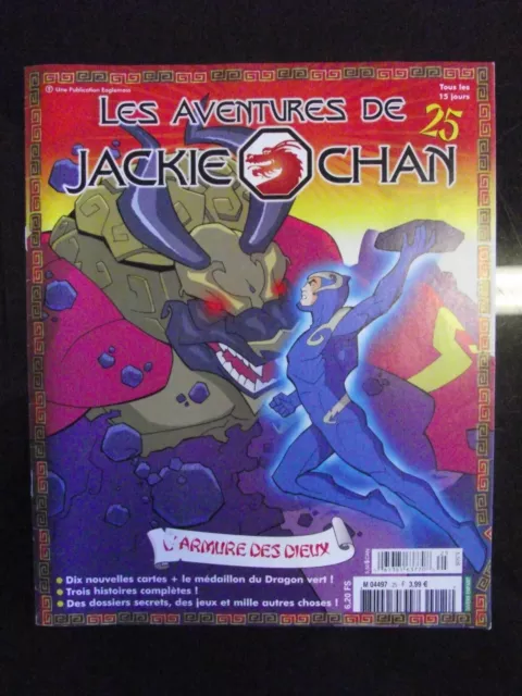 Revue LES AVENTURES DE JACKIE CHAN n° 25 avec poster. Sans carte et médaillon