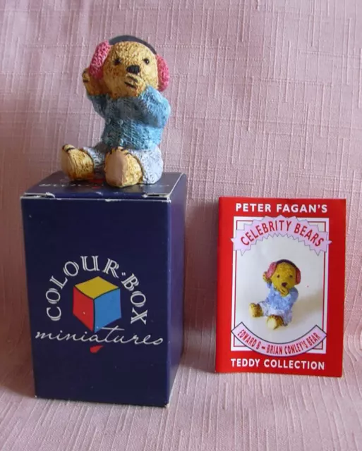 SALE PRICE Peter Fagan Colourbox Bears - Edward B Conley -Celebrity bears TCC017