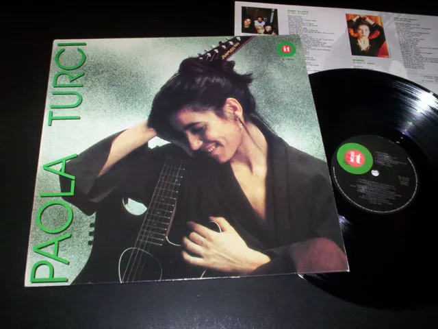 Paola Turci "Paola Turci" LP inner  it ‎– ZL 74154 Italy 1989