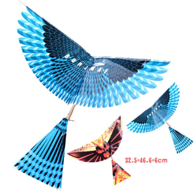 Rubber Band Power Handmade Birds Models Science Kite Toys Kids Assembly GiY..X