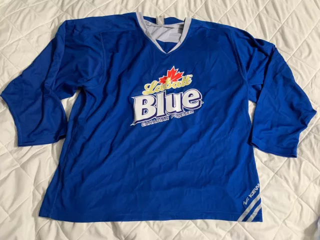 Men’s Xl Labatt Blue Canadian Pilsner Hockey Jersey