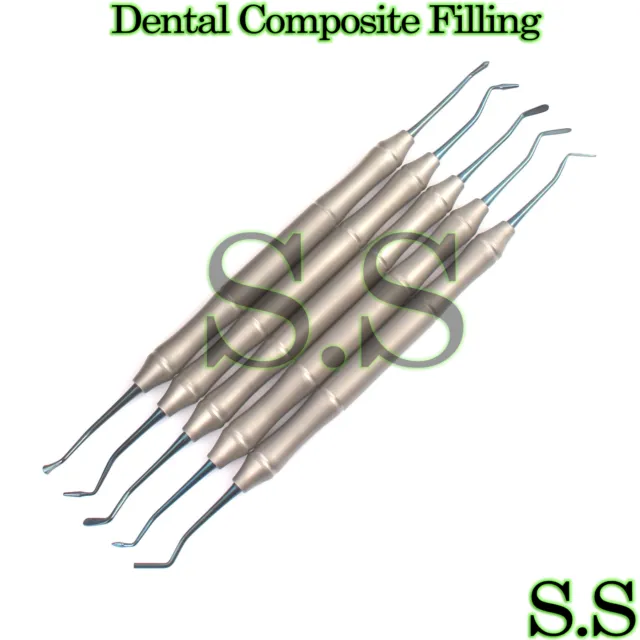 Dental Composite Filling Instrument Light Weight Titanium Coated DN-2005