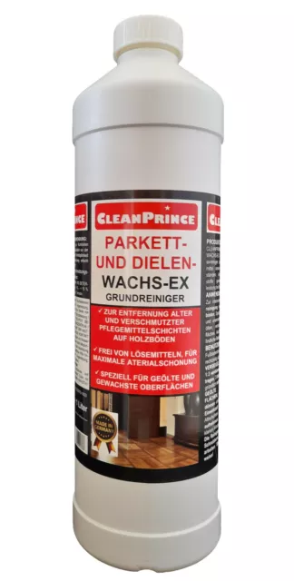 1 Litre Parquet Dielen Wachs-Ex Base Nettoyeur Couches Cire Dissolvant