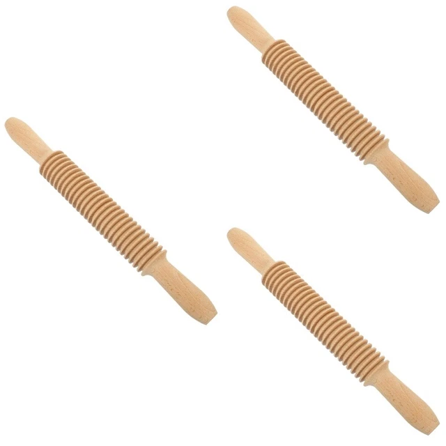 3x Alfiler rodillo de celosía de fideos para galletas de cocina para hornear masa de espaguetis