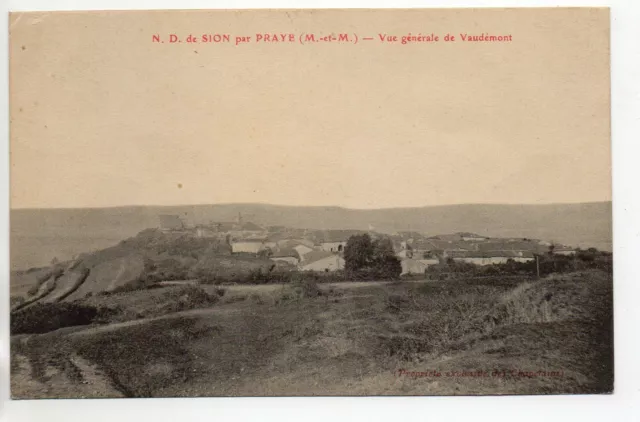 VAUDEMONT - Meurthe et Moselle - CPA 54 - vue generale Sion Praye