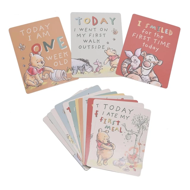 Winnie the Pooh Baby Milestone Cards Disney Pack of 24