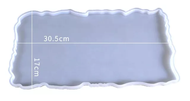 großes Tablett Irregular Silikonform Resin Epoxidharz Mold Beton Gießform Tray