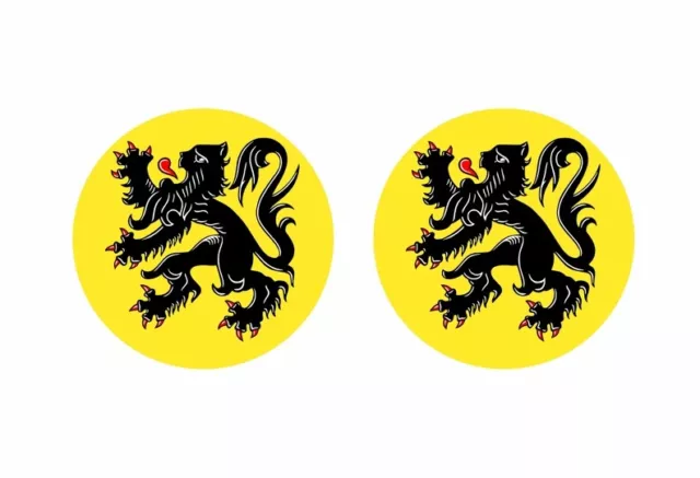 2X STICKER FLAG decal round circle roundel germany deutsch german