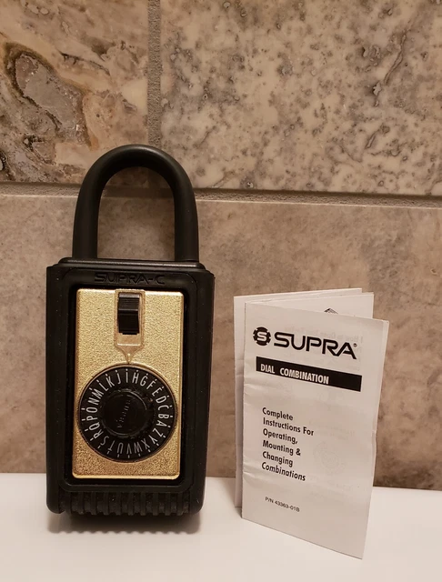 Supra-C Dial Combination Realtor Key Lock Box NEW w/ Instructions & Combination