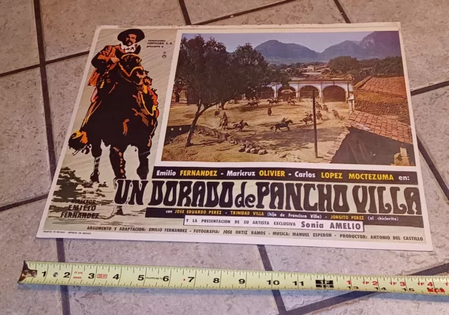 Mexican Spanish Movie Poster UN DORADO DE PANCHO VILLA Emilio Fernandez