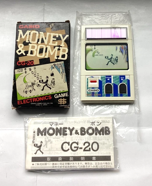 Jeu électronique Casio Money & Bomb CG-20 – Vintage 1982 – Occasion