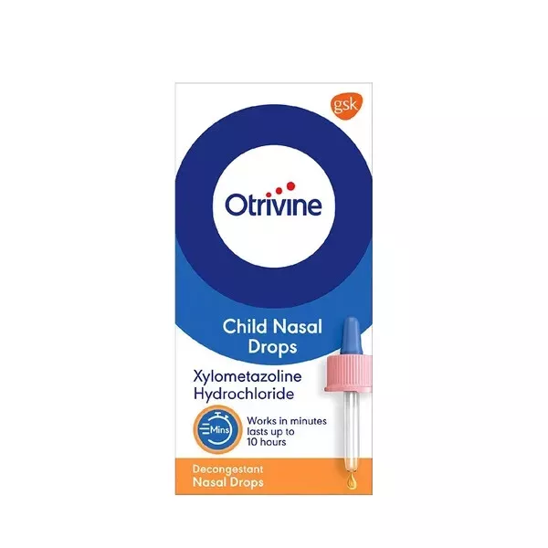 Otrivine Child Nasal Drops Decongestant Lasts Upto 10 Hours - 10ml