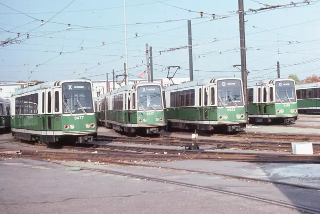 Original  Slide Trolley Cable Car MBTA  Array  #3477  3417 3523 3455 1980 #27