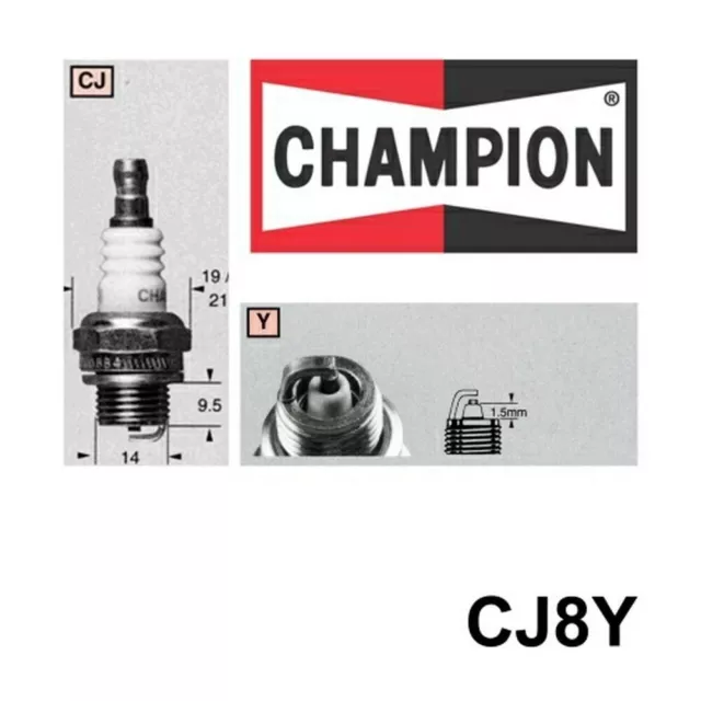 4x New CHAMPION Performance Driven Quality Small Engine Spark Plug #CJ8Y