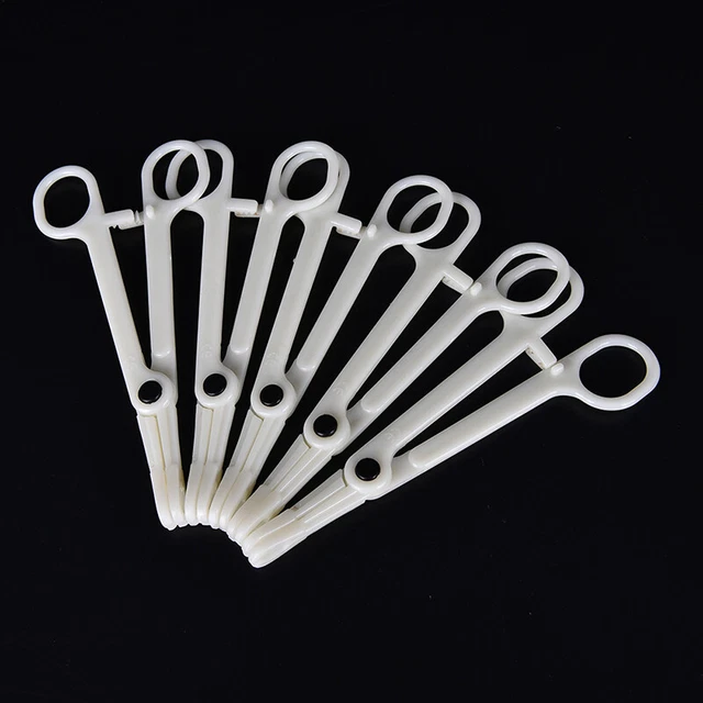 1 pz forniture piercing morsetto strumento monouso plastica fessura rotonda A-Y Sg