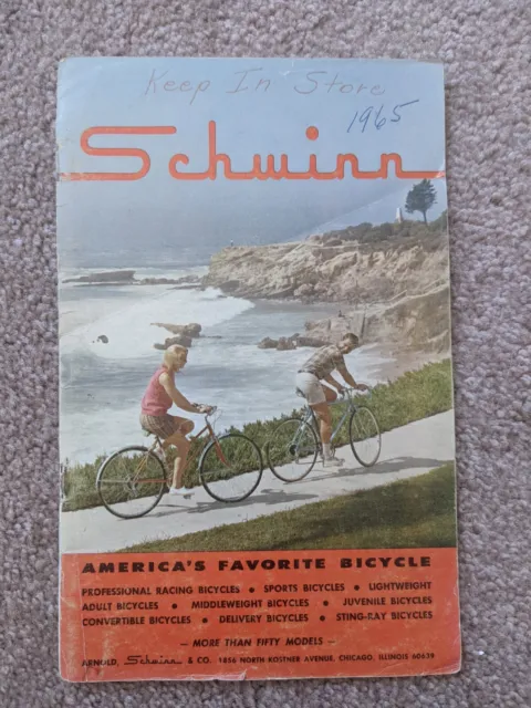 Original Print 1965 Full Line Schwinn Bicycles Catalog, Stingray, Paramount
