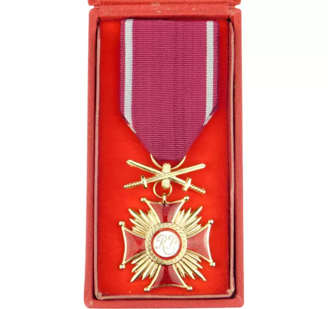 2895 Ww2 Polish Cross Of Merit With Swords 1St Class Poland