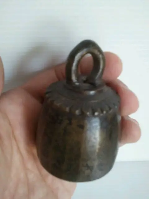 Antique Burmese horse bronze bell 5