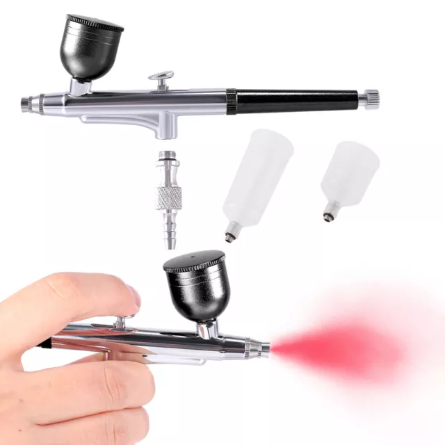 2024 NEW Mini Airbrush Kit Dual Action Spray Gun Model Paint Tattoo 0.3MM