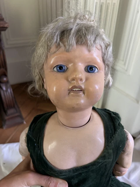 Poupée Ancienne Corps Steiner Tête Porcelaine Unis – Le Petit Parisien, 52 Cm, Années 1930