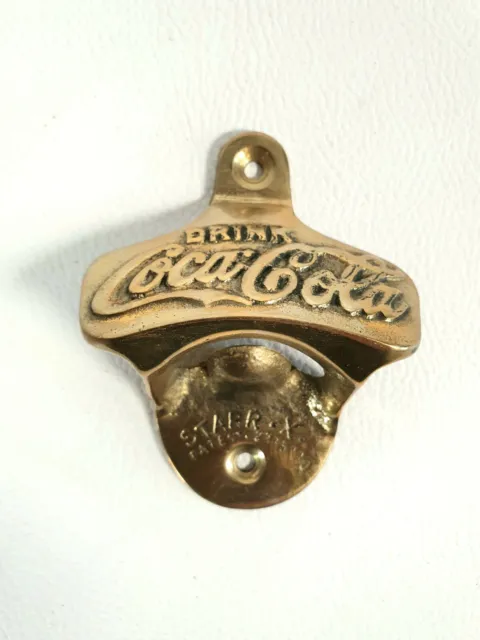 Vintage Coca Cola Staar .X. Patent Flaschenöffner Messing D