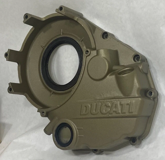 DUCATI MAGNESIUM GOLD Vented Dry Clutch Housing Engine Motor Right Side