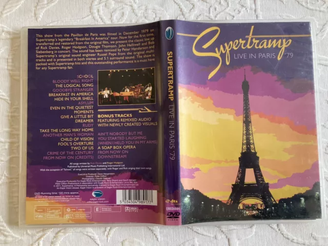 Live In Paris '79 von Supertramp (DVD, 2012)