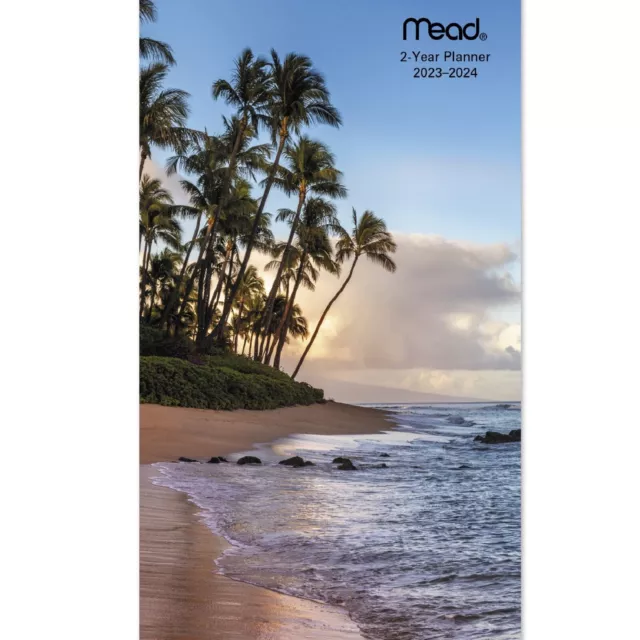 MEAD 2023-2024 BEAUTIFUL Tropical Planner, Pocket, 3-1/2" x 6" + Extra