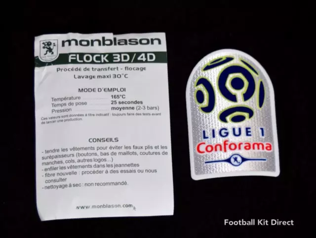 Offizielles französisches Liga/Liga 1 Fußball Shirt Abzeichen/Aufnäher 2017/18/19 Conforama