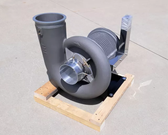 TNE M3A-05-R-4XHVL Compact Turbo Blower & Motor, Scroll R41H-M3-A Type #1