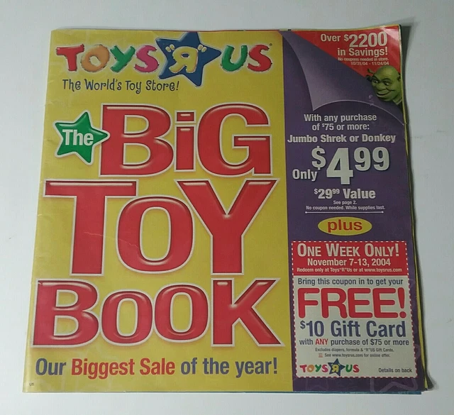 VINTAGE TOYS R Us Christmas Catalog Big Toy Book 2004 25.00 PicClick