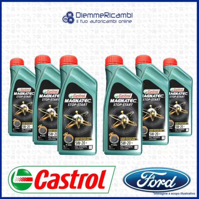 6 Litros Aceite Motor Castrol Magnatec Inicio de la Parada 5w20 Y - para ford