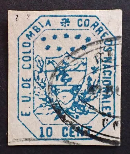 Colombie Colombia / Classic Stamp 1863 / 10 Cent