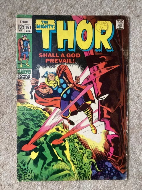 The Mighty Thor #161 (1968) - Marvel. Stan Lee & Jack Kirby. Galactus vs Ego