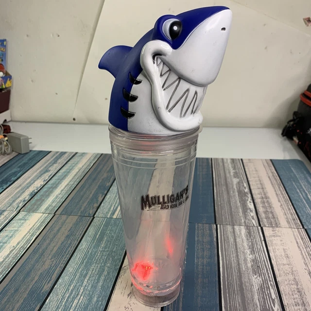 Mulligan's Beach House Bar & Grill Light Up 24oz Shark Head Double Insulated Cup