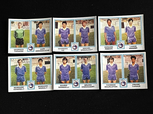 Lot 17 Vignettes Panini Foot 1980 Marseille Complete Recuperation