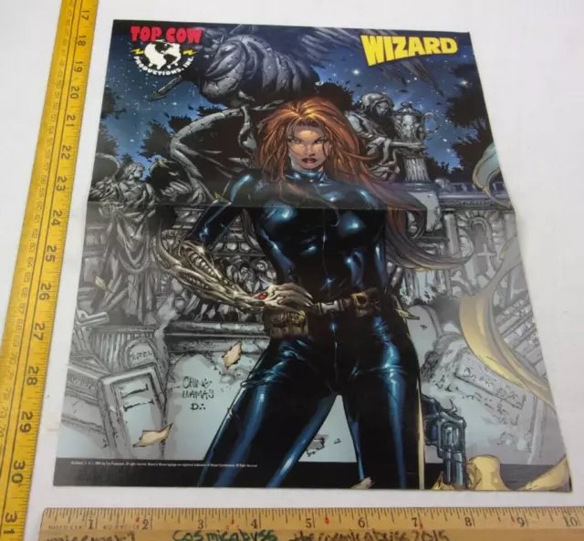 Witchblade Wizard Top Cow comic store Promotional poster 2000 10x13"