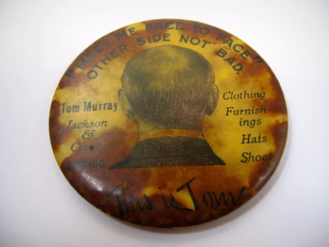 Advertising Mirror Tom Murray Jackson & Clark Chicago "Meet Me Face to Face"