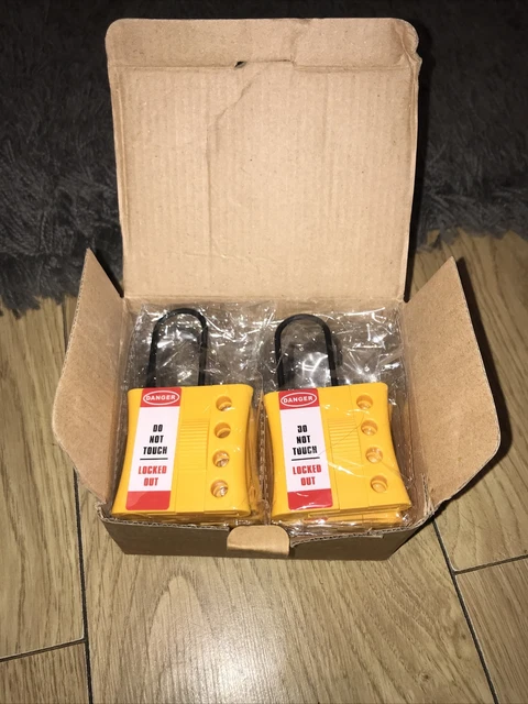 Lockout hasp box of 10 new 2