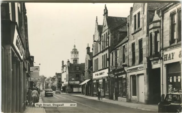 HIGH STREET, DINGWALL - Ross & Cromarty Postcard