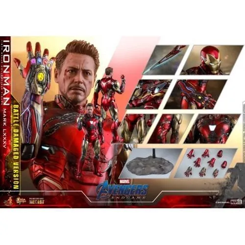 HOT TOYS 1/6 Marvel: Avengers Endgame Iron Man mark 85 Battle Damaged MMS543