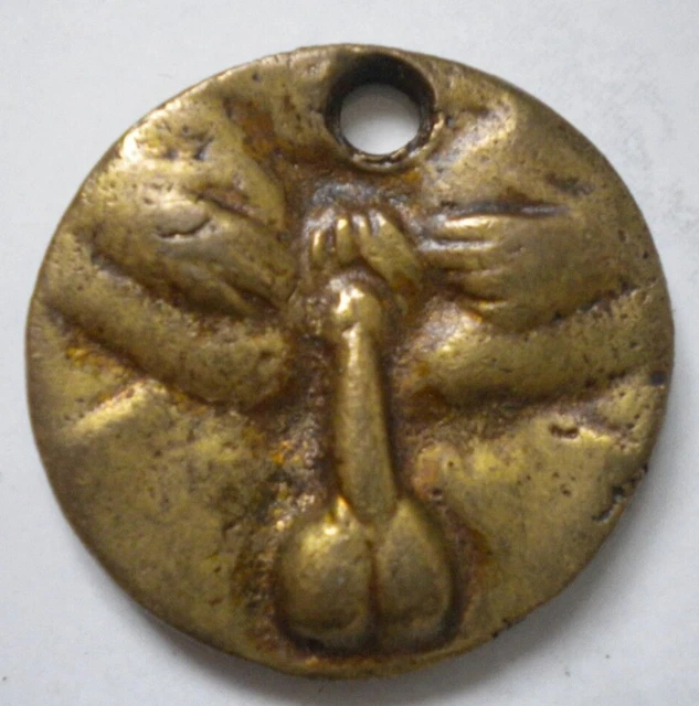 Medaille/Jeton/Erotique/Phallus/Maison Close/Lupanar/Catin/Sexy/Napoleon Iii