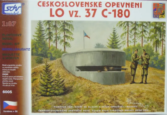 MG-Bunker LO.vz.37 C-180 , HO, 1/87, SDV, Plastik , *NEU*