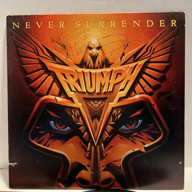 Triumph Never Surrender 1983 RCA Records AFL1-4382  EX
