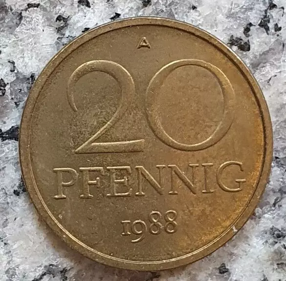 DDR / Deutschland 20 Pfennig 1988 Kursmünze  Erhaltung !