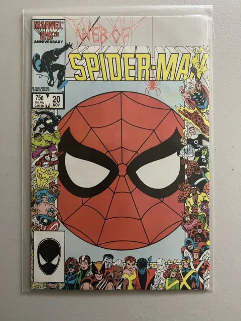 Web of Spider-Man #20 VF 1986 Stock Image